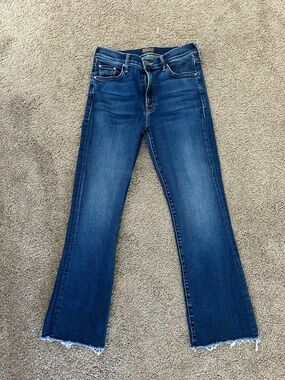 MOTHER Dark the Outsider Ankle Fray Jeans